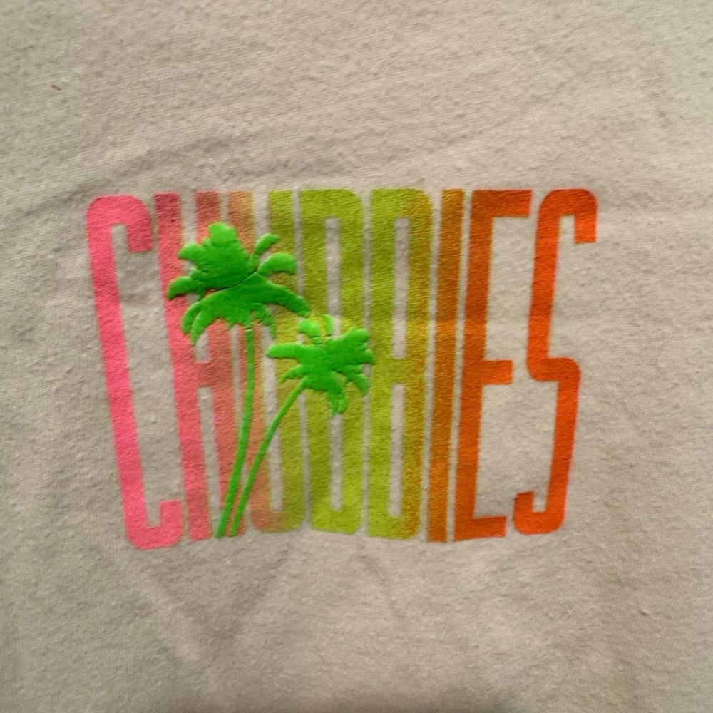 Chubbies Cream Neon Graphic Palm Tree T-Shirt Size XXL - Picture 5 of 11
